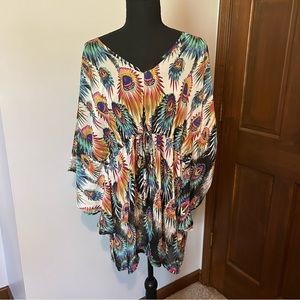 Boho beach swim cover up size medium